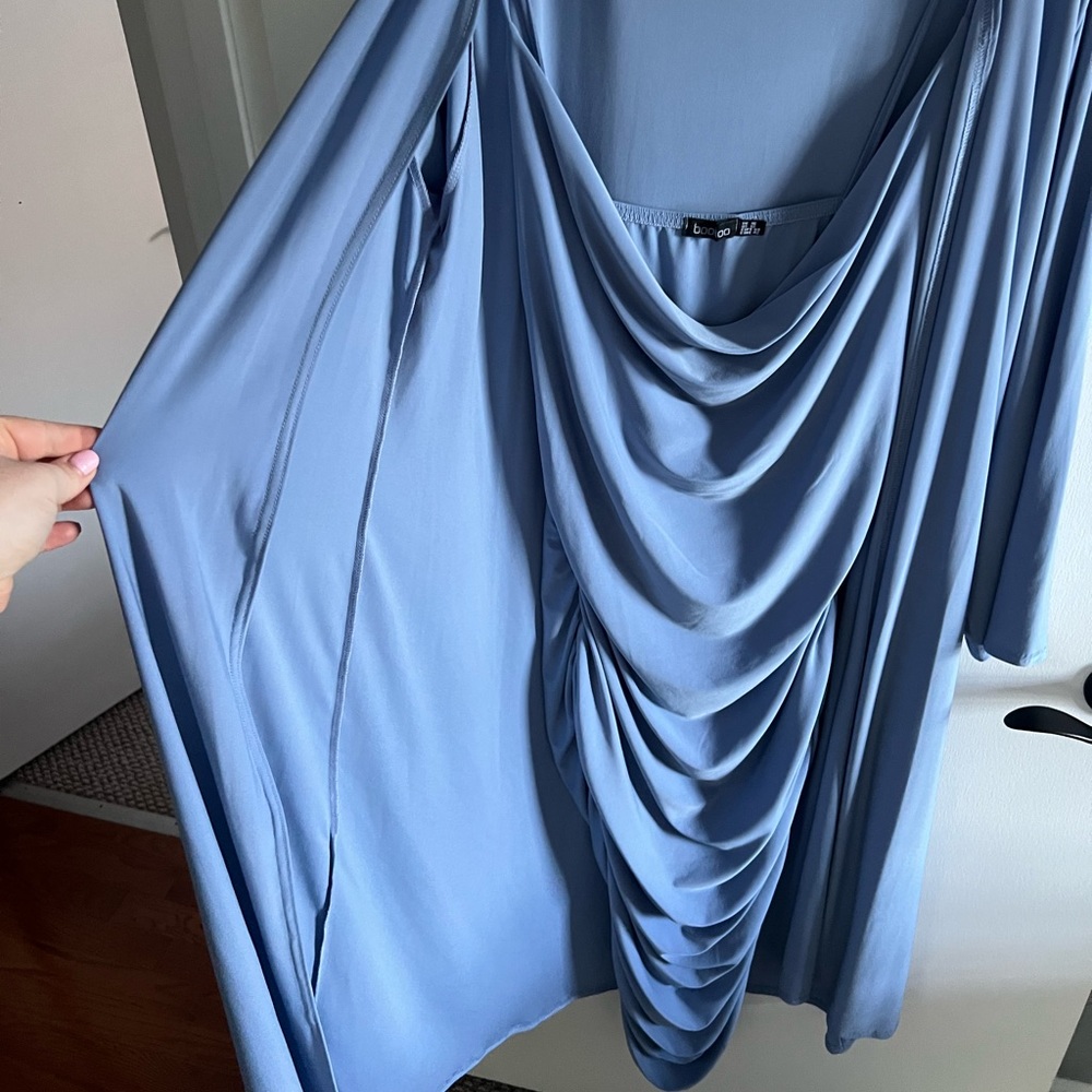 Boohoo Two Piece Dress with Duster